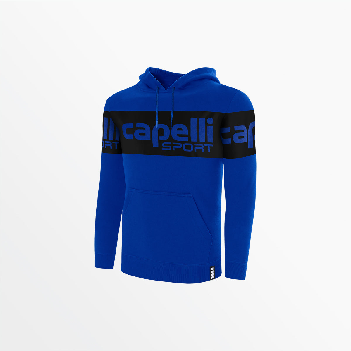 Men's Fleece Pullover Hoodie with Logo Stripe - Cozy Winter Wear for Outdoor Activities & Casual Style