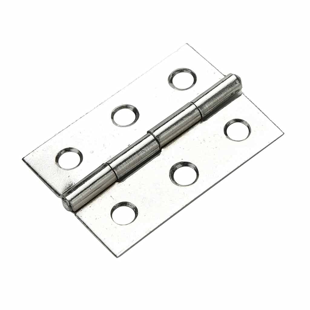 20 Pcs Silver Stainless Steel Butt Hinges - 2.5 Inch with 6 Mounting Holes for Cabinet, Door, Furniture & DIY Projects - Heavy Duty Rustproof Hinges for Home Improvement and Woodworking