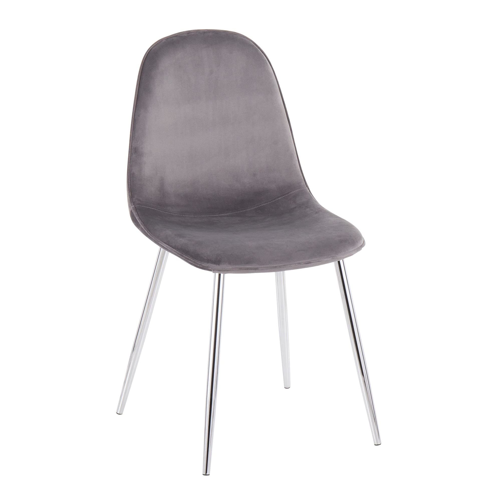 LumiSource Pebble Chair - Modern Upholstered Dining Chairs Set of 2, Comfortable Kitchen Chairs for Dining Table - Perfect for Small Spaces, Breakfast Nooks & Contemporary Home Decor