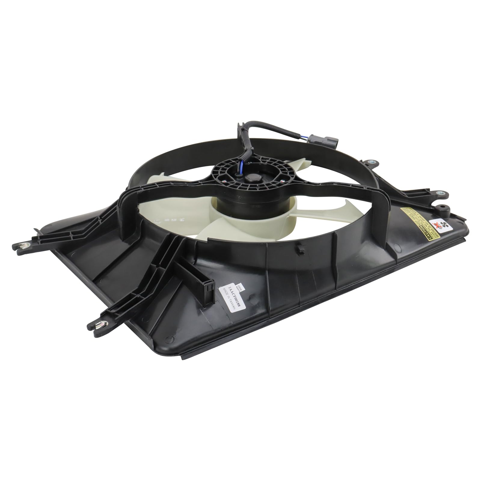 TRQ 23-Inch A/C Condenser Cooling Fan Assembly - Compatible with 2003-2006 Acura MDX & 2005-2008 Honda Pilot - Automotive Replacement Cooling Fan - Perfect for Hot Weather & Off-Road Driving