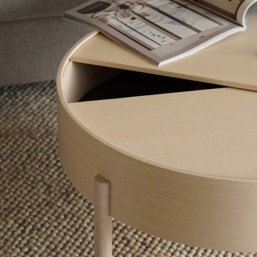 Modern Arc Coffee Table - Sleek Mid-Century Design for Living Room, Lounge & Office - Perfect for Home Decor & Small Spaces