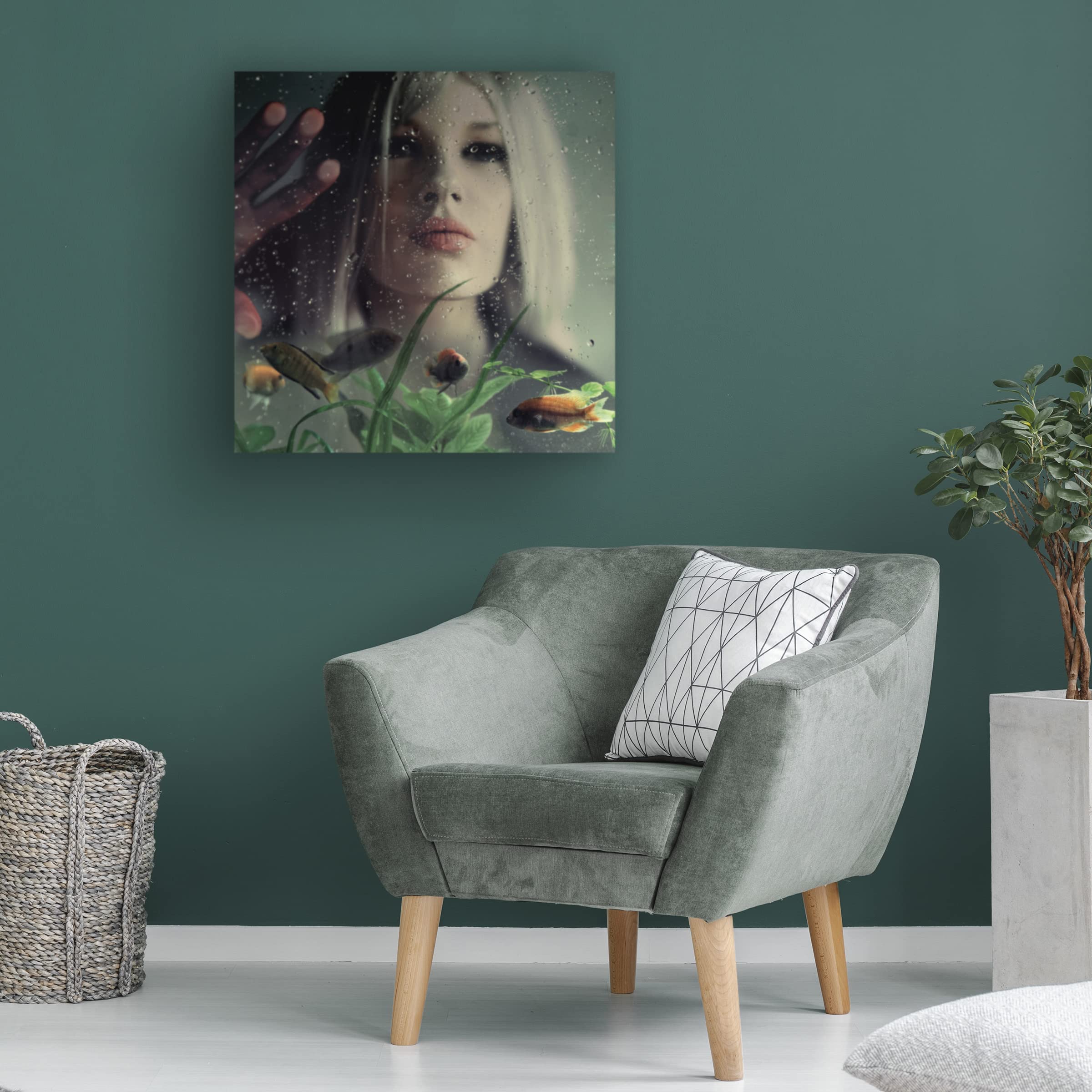 Trademark Fine Art 'Underwater Love' Canvas Wall Art Print by Ambra - Romantic Home Decor for Living Room, Bedroom & Office