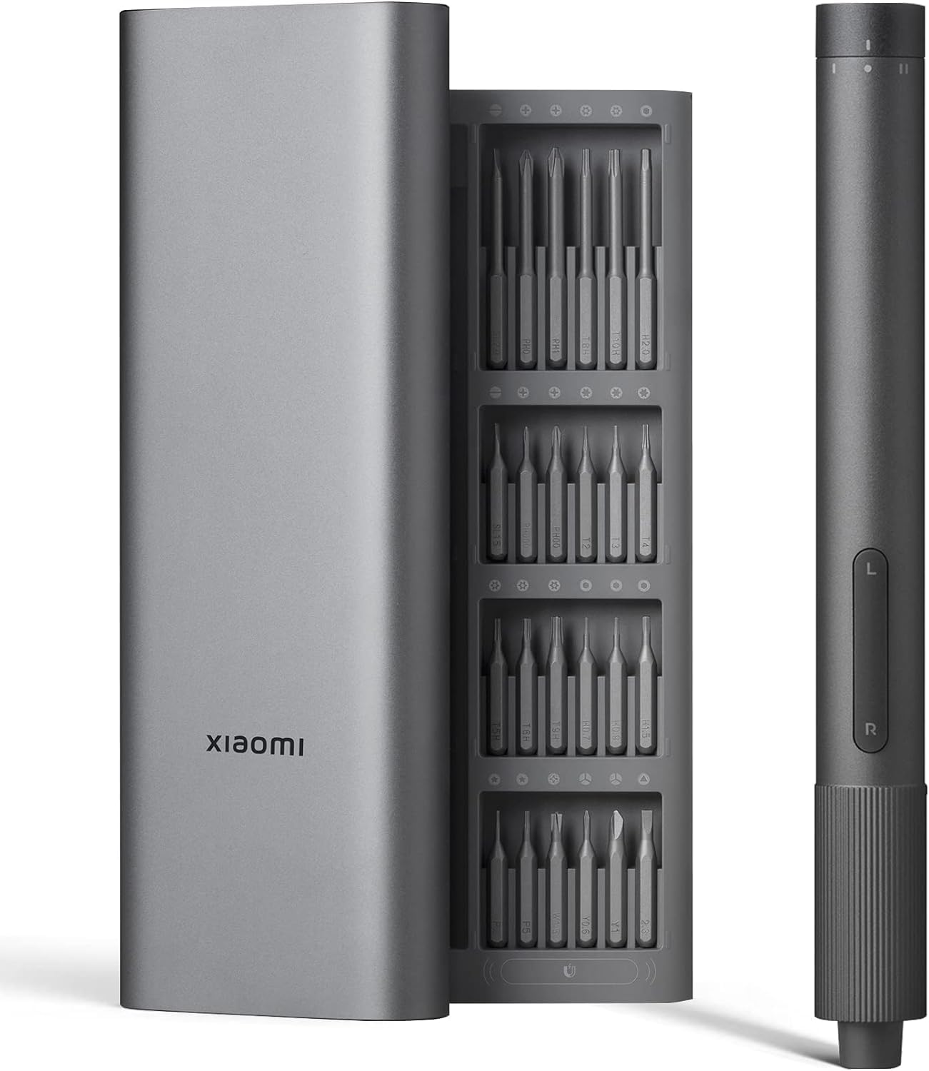 Xiaomi Electric Precision Screwdriver Kit - All-Metal Gearbox, Powerful Magnetic Motor, Rechargeable Lithium Battery with Type-C Charging, 6 S2 Steel Bits - Perfect for Electronics Repair, DIY Projects & Home Maintenance (Aluminum Alloy Case)