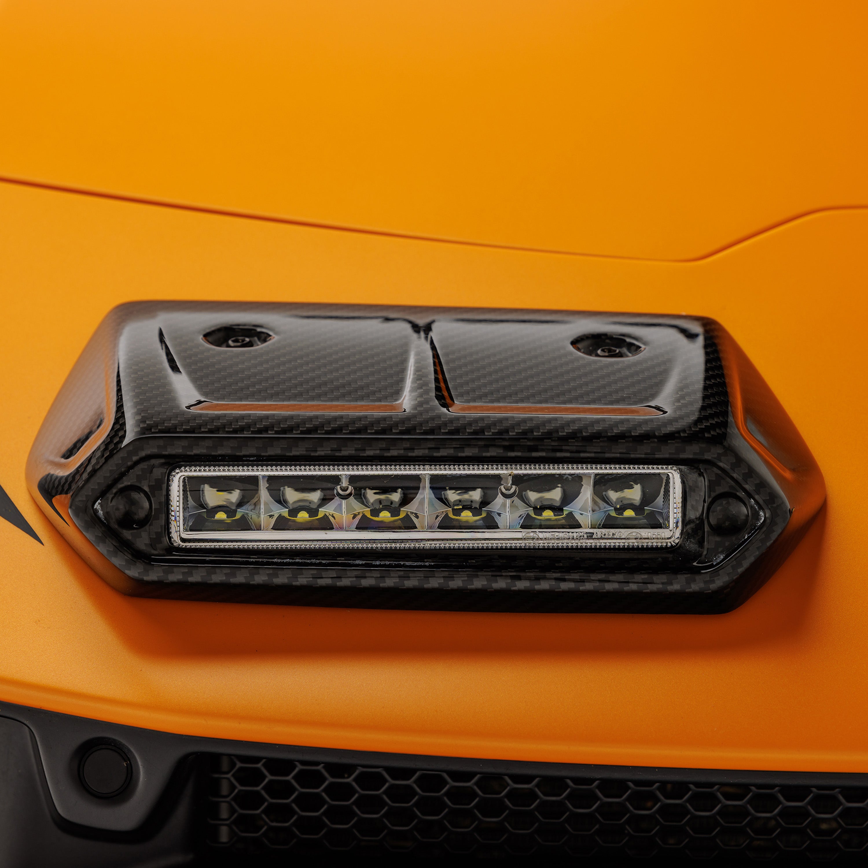 Huracan Sterrato VRS Aero Fog Light Covers - Carbon Fiber PP 2x2 Glossy Finish - Perfect for Off-Road & Street Racing Protection