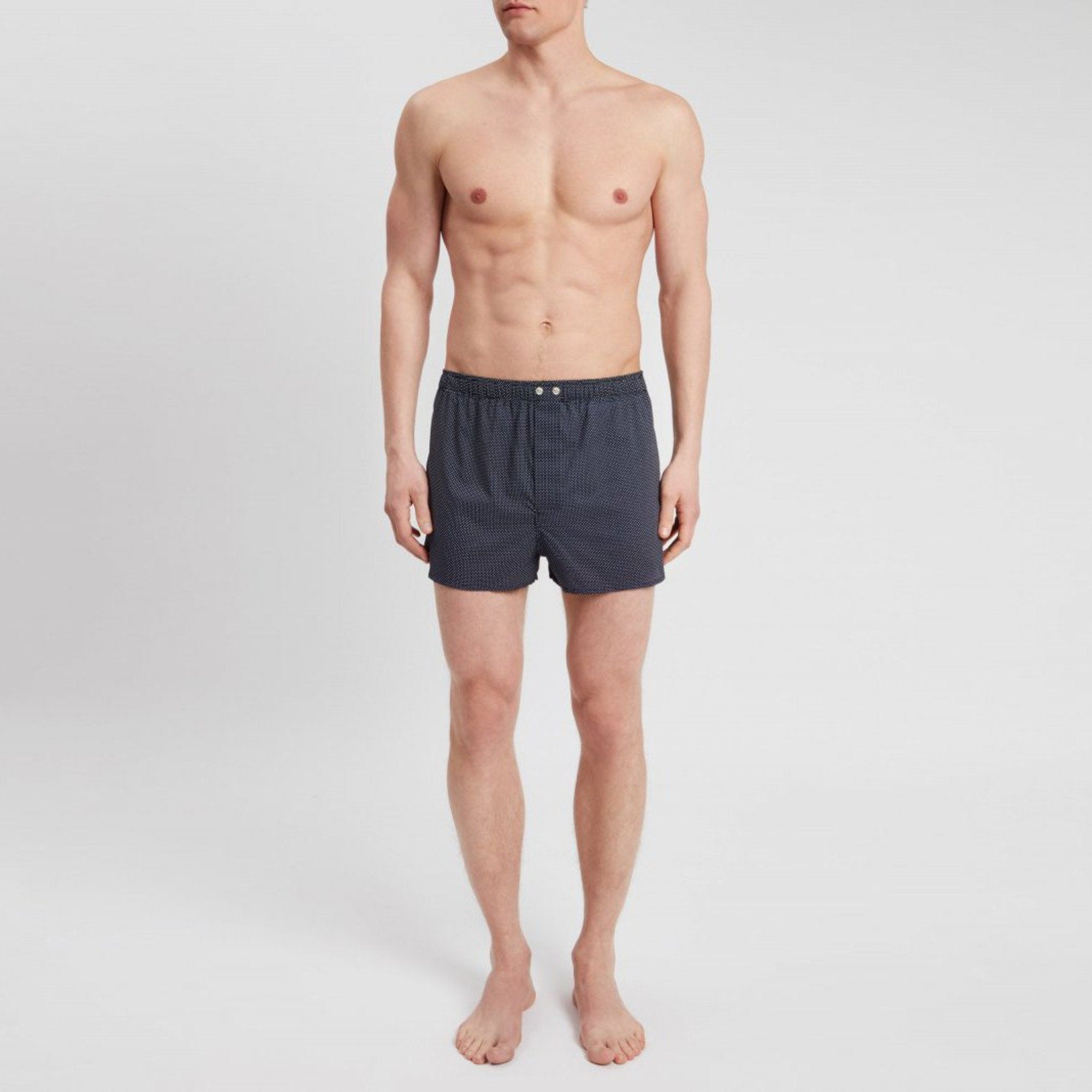 DEREK ROSE Plaza 21 Cotton Batiste Classic Fit Men's Boxer Briefs - Soft & Breathable Underwear for Everyday Comfort, Lounge & Sleep