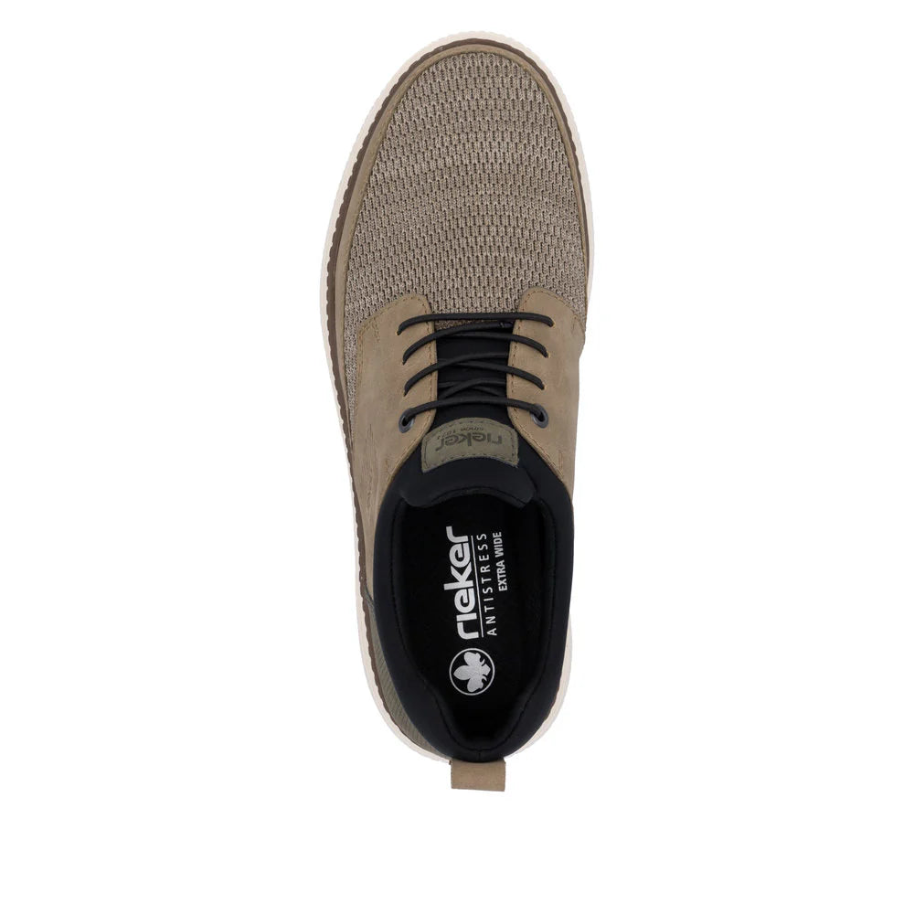 Rieker B3354 Tan Men's Casual Loafers - Comfortable Slip-On Shoes for Business, Office & Daily Wear