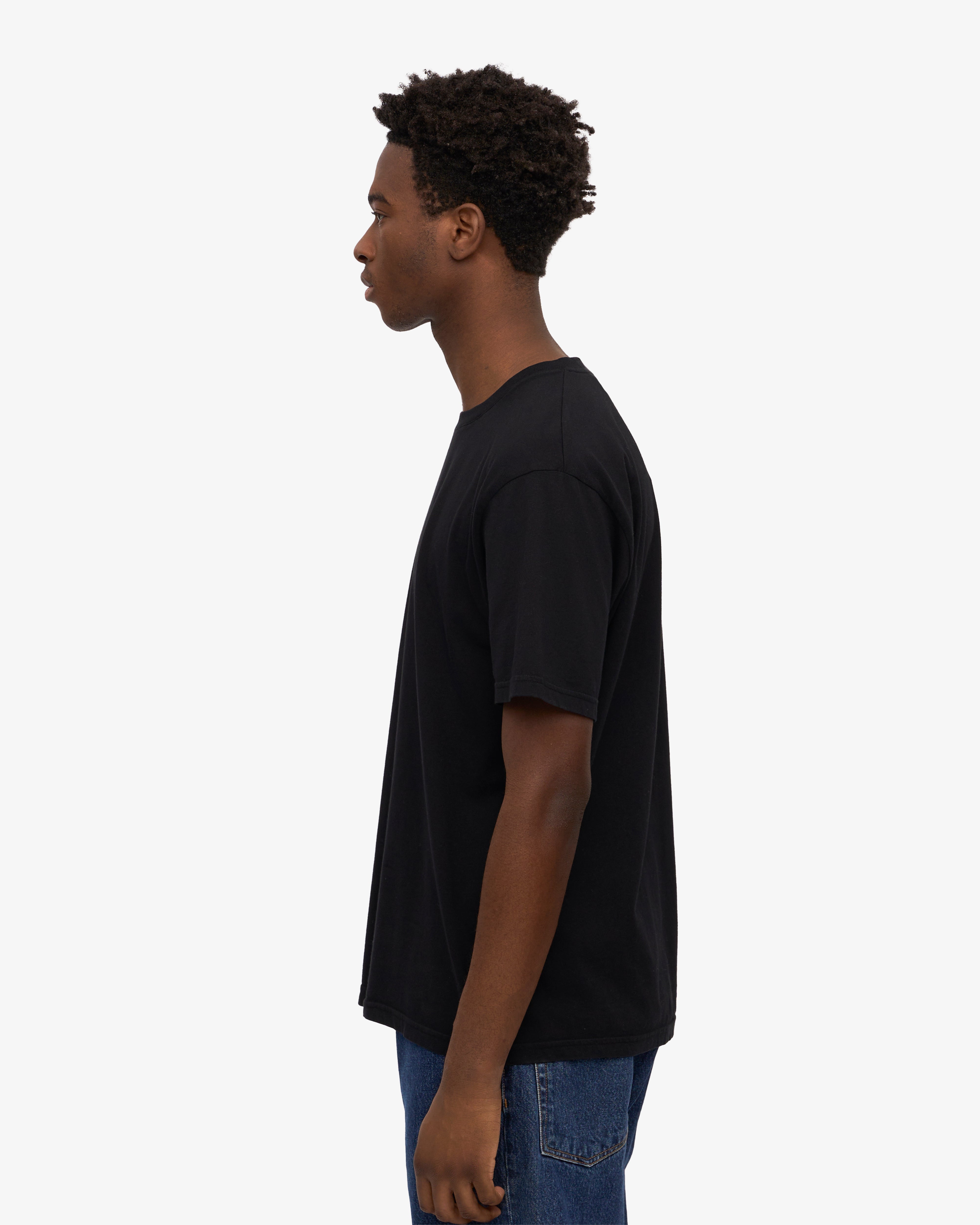 Classic Organic Cotton T-Shirt for Men & Women - Deep Black | Eco-Friendly & Comfortable Casual Wear for Everyday Outfits