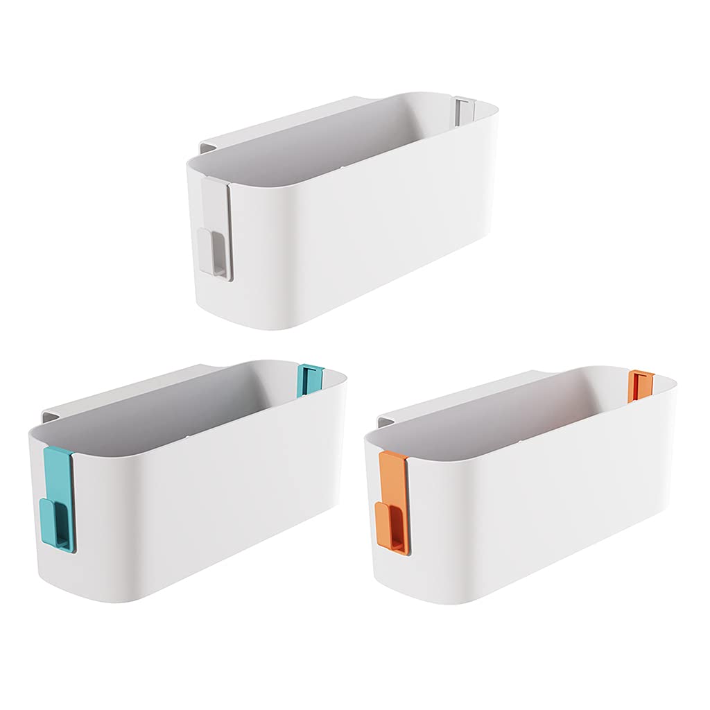 Plastic Hanging Storage Caddy Organizer for Bedside - Perfect for Books, Phones, Drinks & Tissues | Home & Office Organization Solution | Space-Saving Shelf for Bedroom, Bathroom & Dorm Room