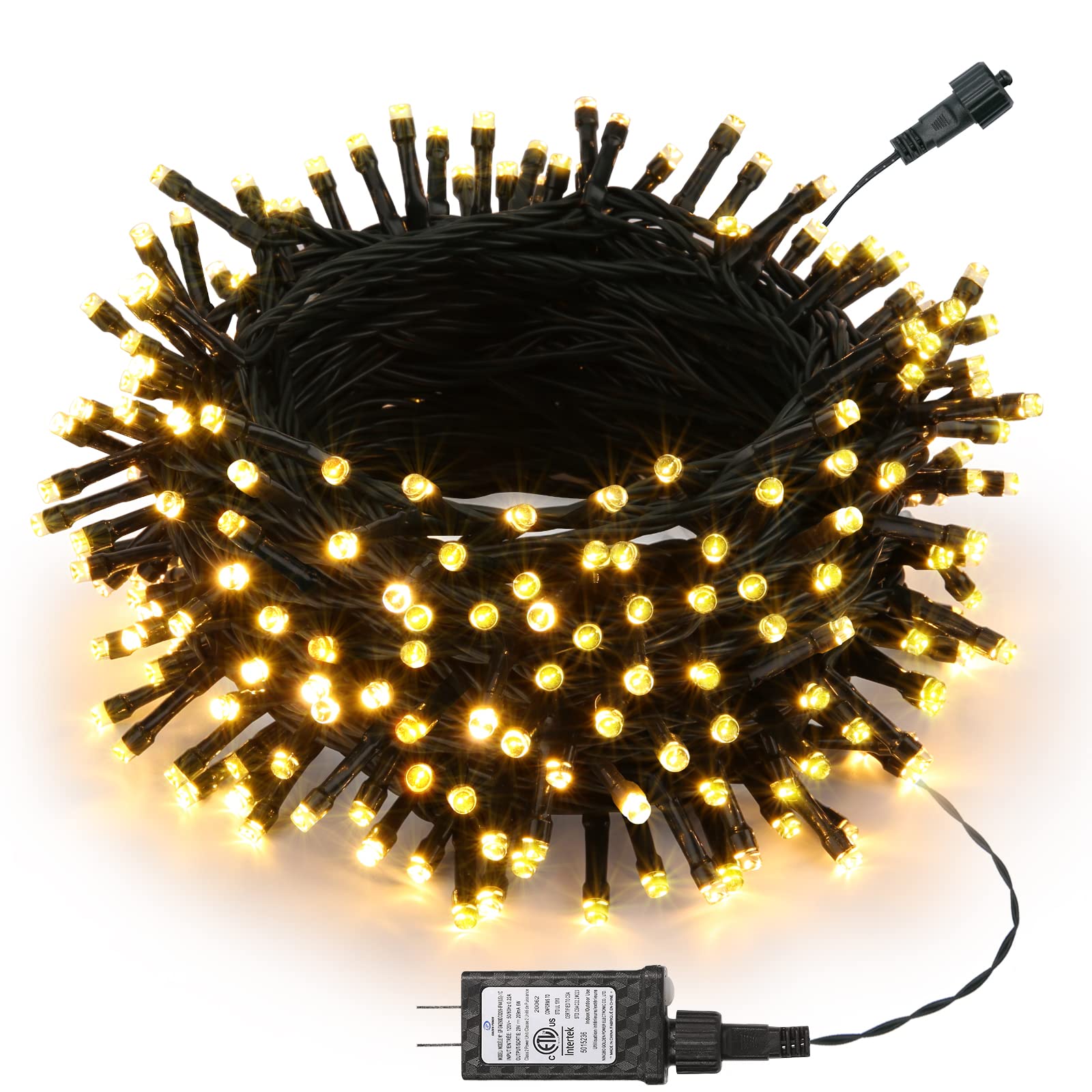 Joomer 100FT 300 LED Christmas String Lights - Waterproof Connectable Fairy Lights with 8 Modes & Timer for Indoor Outdoor Decor - Perfect for Home, Garden, Party, Holiday, Christmas Tree (Warm White) | Ideal for Year-Round Decorations, Weddings, Patio Lighting and Festive Celebrations