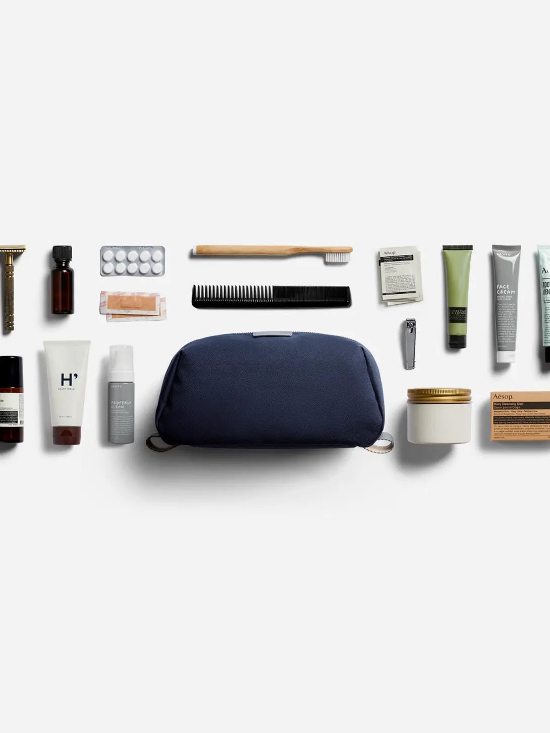 Premium Travel Toiletry Kit for Men & Women - Waterproof Hanging Cosmetic Bag with Essential Toiletries - Perfect for Airplane, Camping, Gym & Business Trips