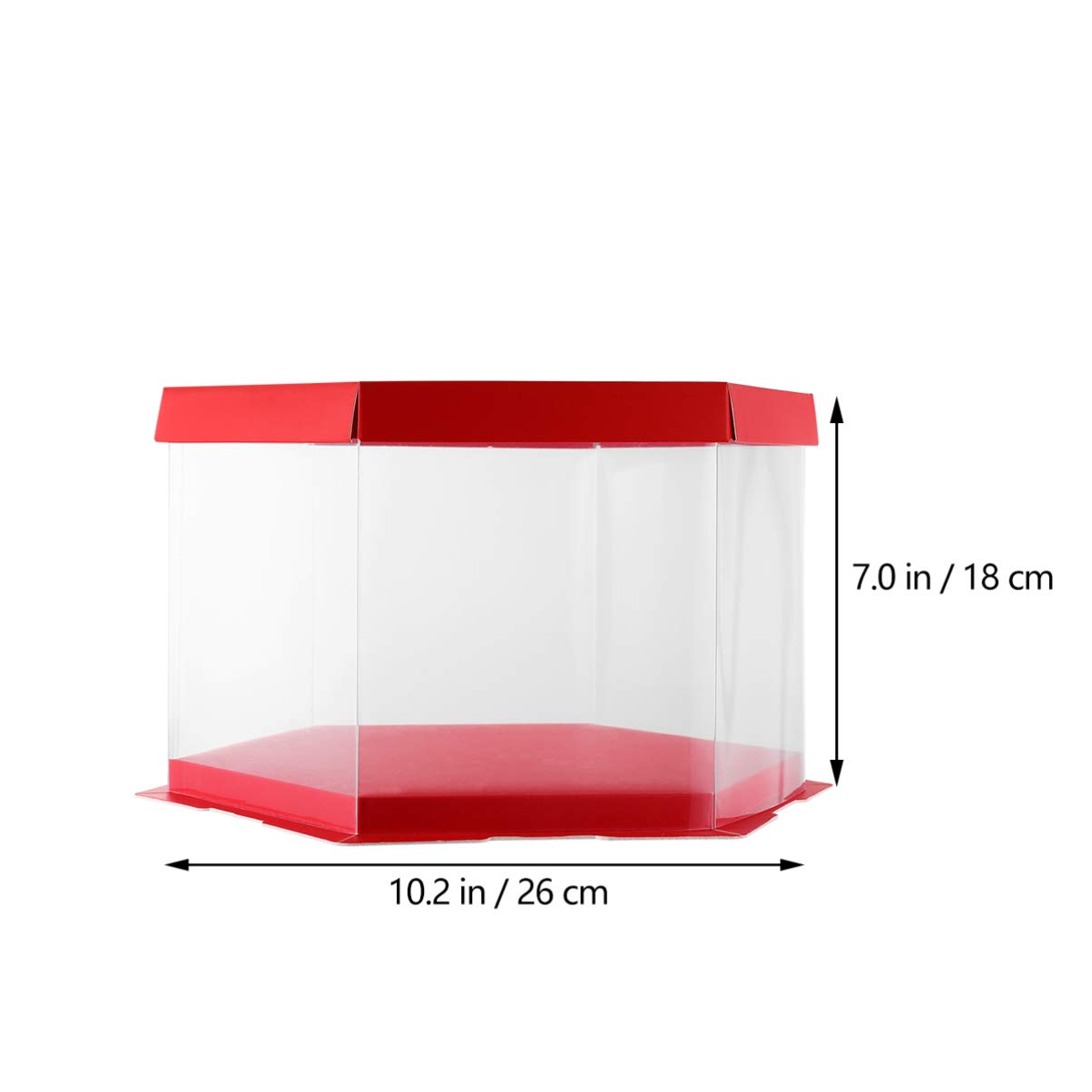 1 Pack Clear Plastic Cake Box with Lid - Portable Cake Carrier for Birthday, Wedding, Bakery | Perfect for Cake Storage, Candy Display & Pet Treats | Durable Cake Stand for Home & Commercial Use