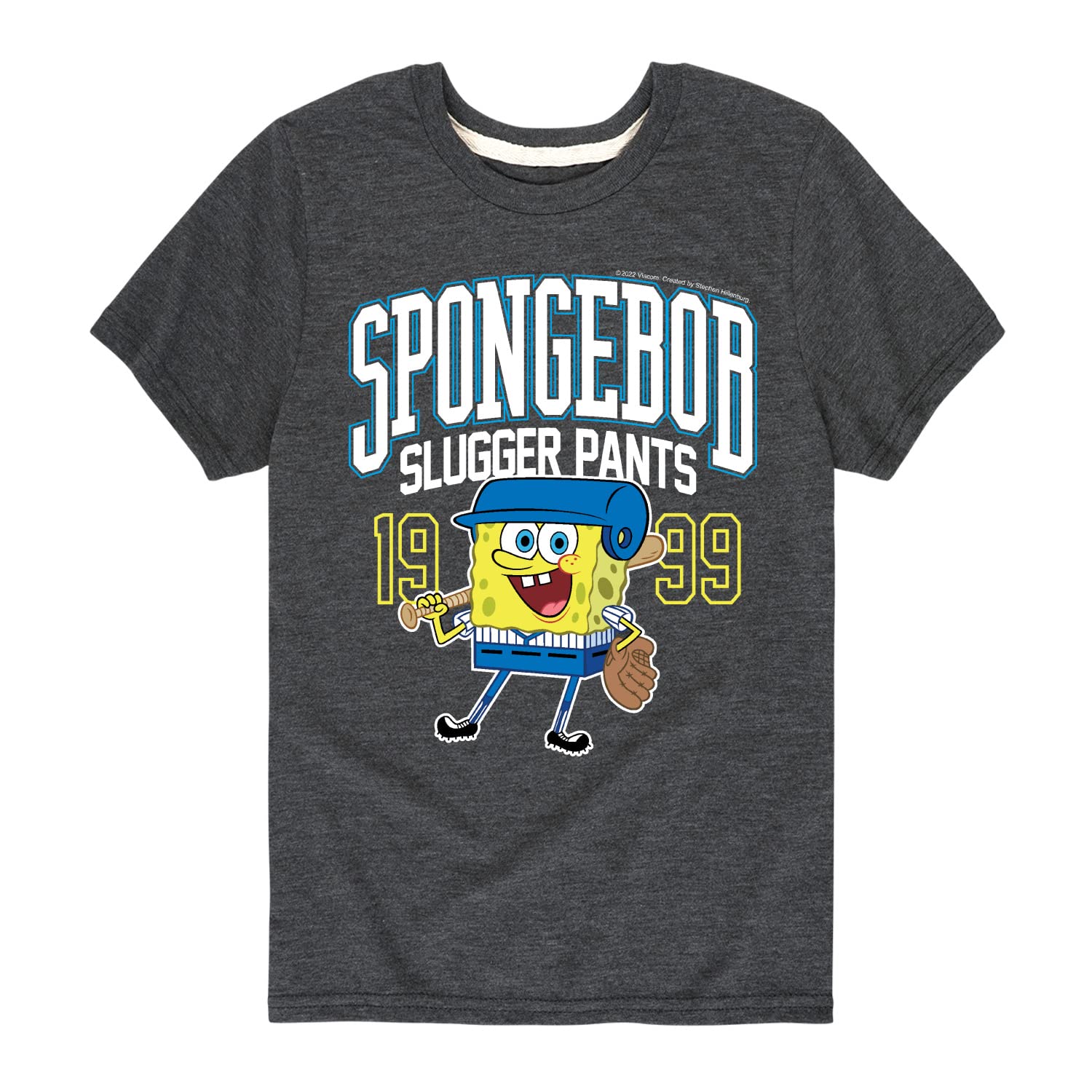 Spongebob Squarepants Graphic T-Shirt for Toddler & Youth | HYBRID APPAREL | Soft Short Sleeve Tee | Perfect for Playdates, Birthday Parties & Cartoon Lovers