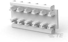643071-6 Nylon Strain Relief Cover Connector Accessories - Straight, White (250 Pack) - Ideal for Cable Management in Electronics, Automotive, and Industrial Applications