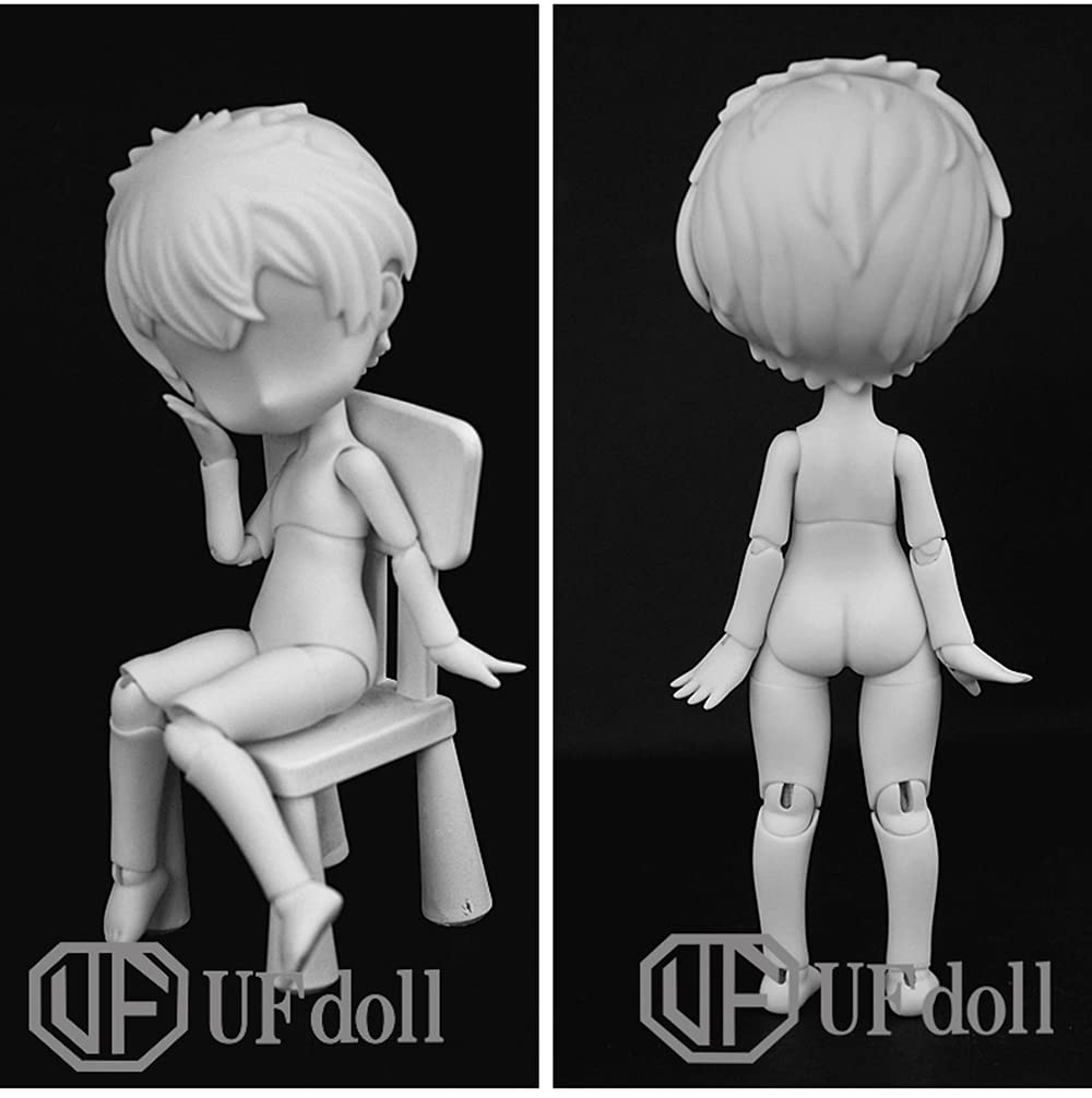 1/12 UFDoll Jointed Replacement Body for GSC & STO Head - White Skin BJD Action Figure Accessory | Perfect for Custom Doll Making, Photography & Collecting
