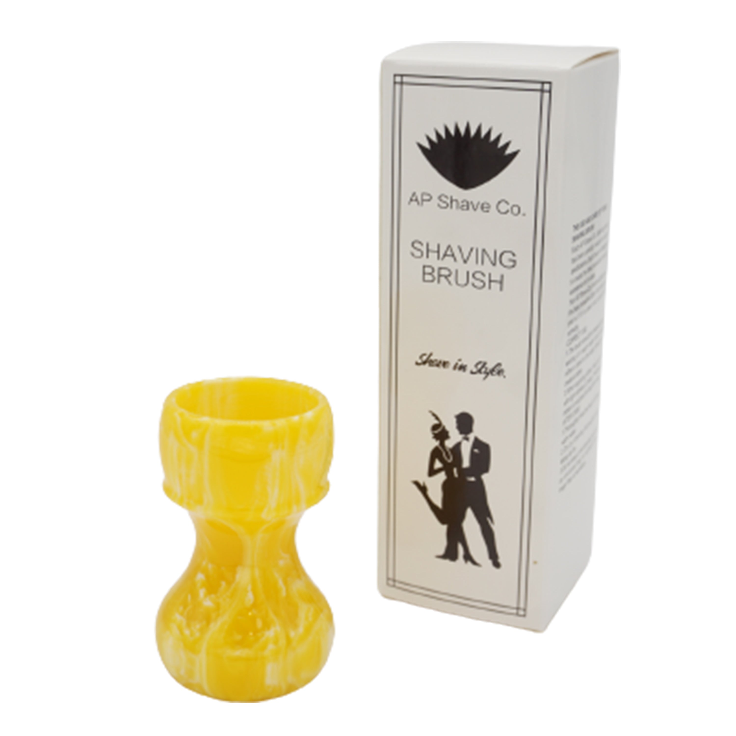 Premium Lemon Drop Handcrafted Shaving Brush Handle - Fits 28mm & 30mm Knots - Perfect for Wet Shaving & Grooming Gifts for Men