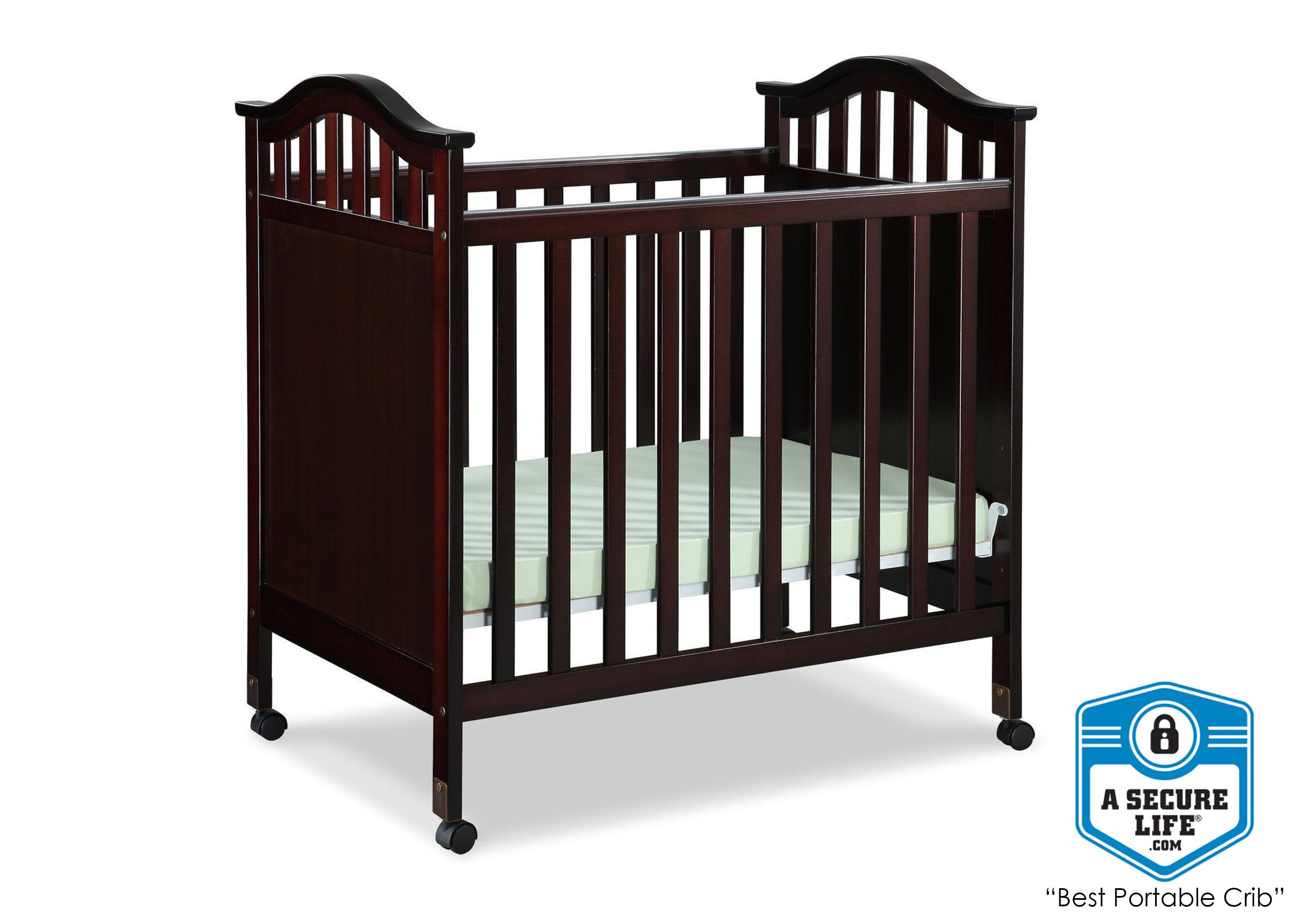 Bella Cozy Portable Crib - Lightweight Travel Baby Bed with Breathable Mesh Sides for Home, Nursery & On-The-Go Use