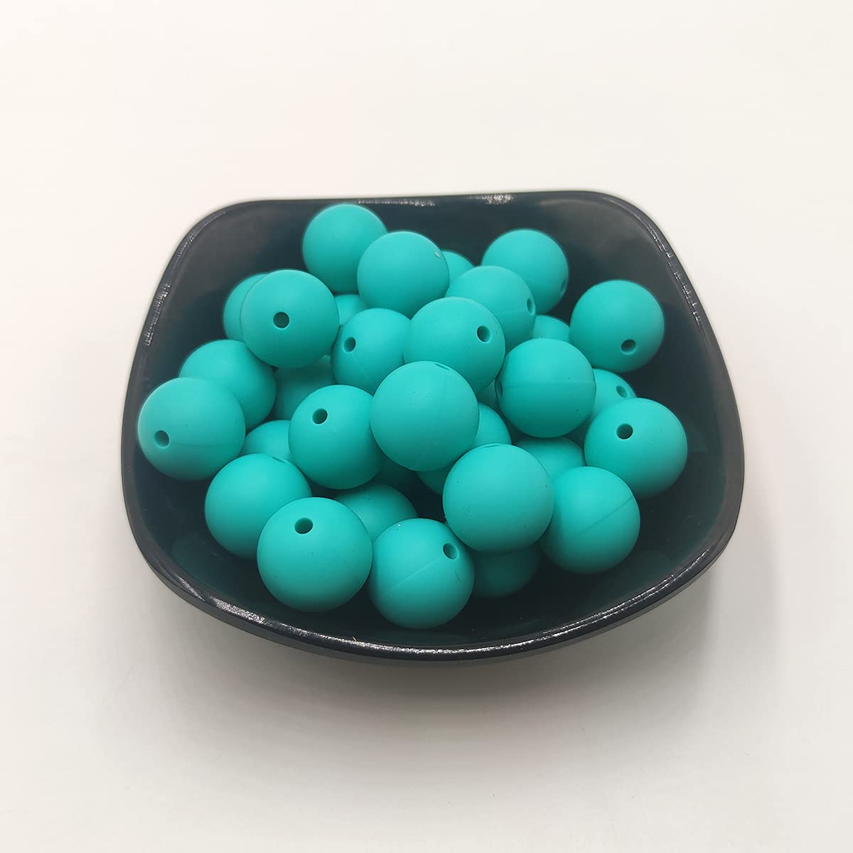 15mm Silicone Pearl Beads 50pcs - DIY Jewelry & Keychain Making for Women