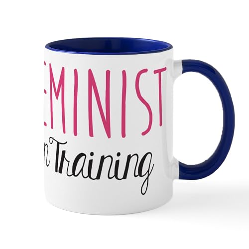 White/Navy Inside - Feminist In Training Mug