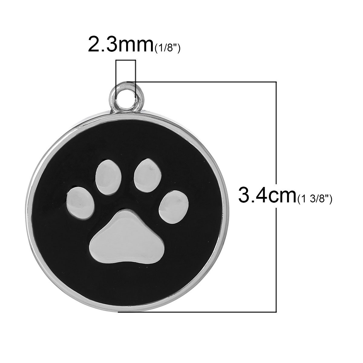 Sparkling Dog Paw Print Charm Pendant Necklace for Women - Perfect for Pet Lovers, Gift Giving & Everyday Wear