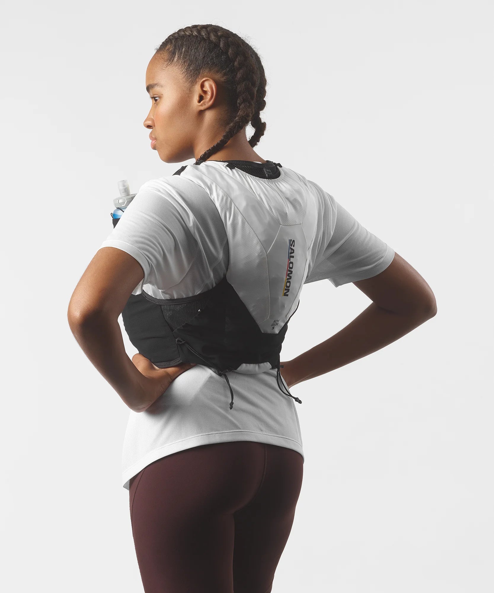 ADV Skin 5 Race Flag Hydration Running Vest with 2 Flasks - Lightweight Breathable Unisex Marathon Gear for Trail Running & Ultra Races