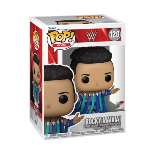 Rocky Maivia Funko Pop WWE Vinyl Figure #120 with Protector Case - Perfect for WWE Fans, Collectors, and Display in Home or Office