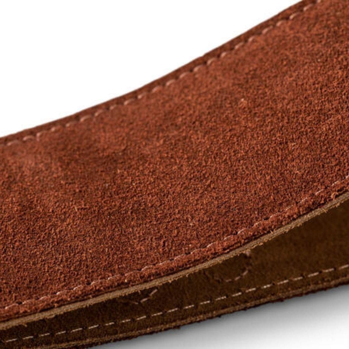 Taylor Guitars Chocolate Suede Logo Guitar Strap - Premium Leather Guitar Strap for Acoustic & Electric Guitars - Perfect for Performances, Studio Recording & Travel