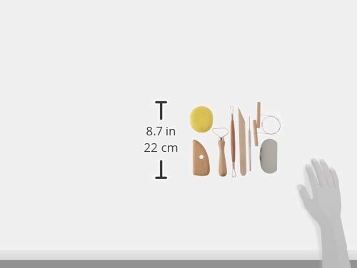 AMACO Pottery Tool Kit - 8 Piece Set for Clay Sculpting, Ceramics & Pottery Making - Perfect for Artists, Students & DIY Craft Projects