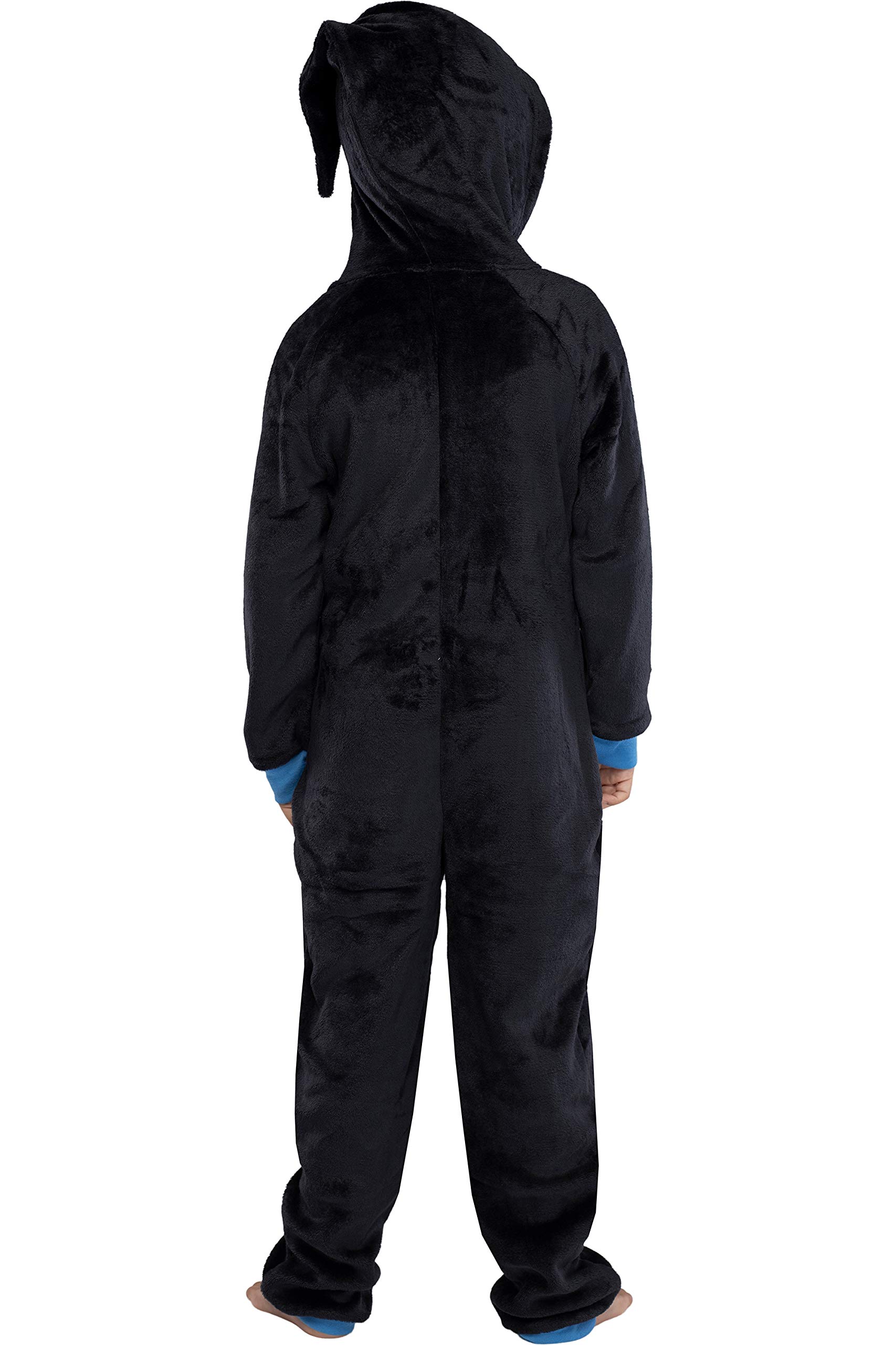 Harry Potter Unisex Kids Hooded Pajama Union Suit - Gryffindor, Slytherin, Ravenclaw & Hufflepuff 4 Houses | Warm Fleece Sleepwear for Boys & Girls | Perfect for Halloween Costumes, Christmas Gifts & Cozy Family Movie Nights