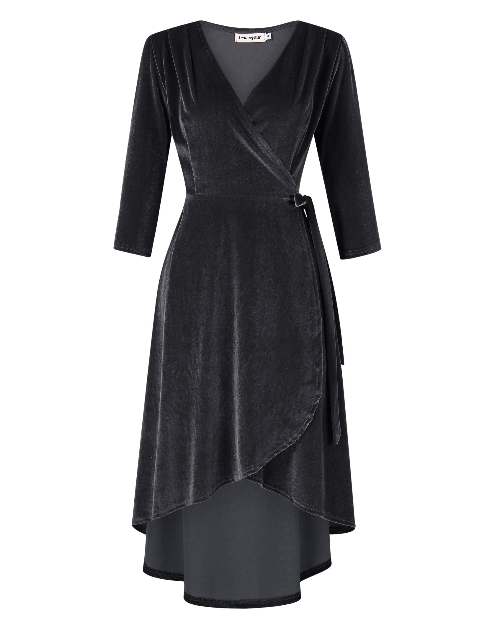 Elegant Women's Velvet Formal Holiday Party Gown Dress - Perfect for Christmas, New Year's Eve & Special Occasions