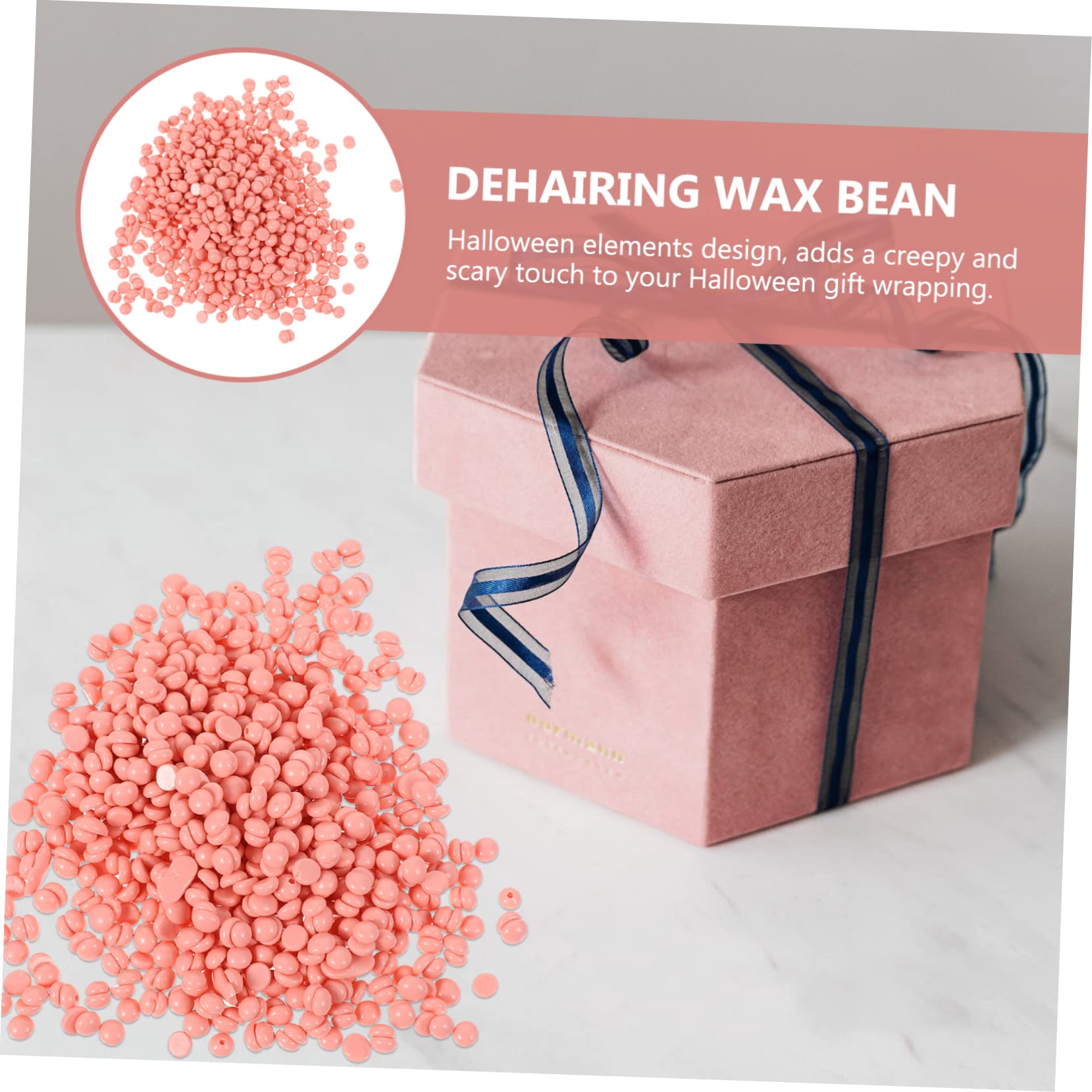 FOMIYES Hard Wax Beans for Hair Removal - Pink Scented Wax Beads Kit with Warmer & Waxing Sticks for Face, Body, Bikini - At-Home Salon Waxing Solution for Smooth Skin