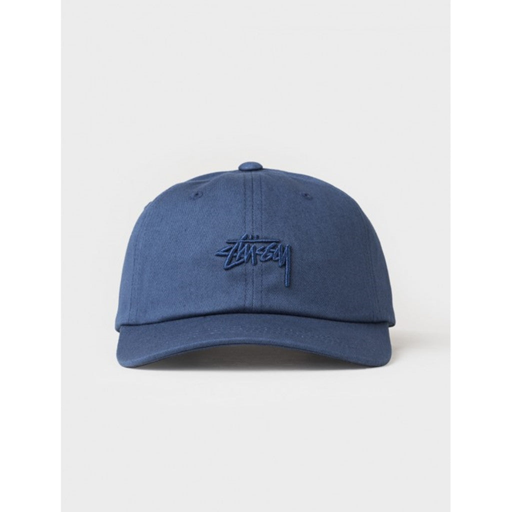 STUSSY Tonal Stock Low Strapback Cap - Navy Blue Adjustable Snapback Hat for Men & Women | Perfect for Streetwear, Casual Outfits & Outdoor Activities