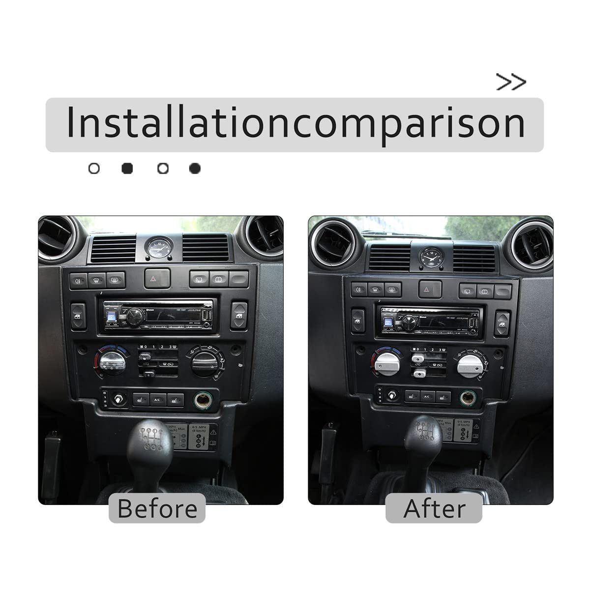 Land Rover Defender 2008-2014 A/C Control Switch Knob Cover - Premium Interior Button Protector for Air Conditioning System | Perfect for Off-Roading & Daily Driving Protection