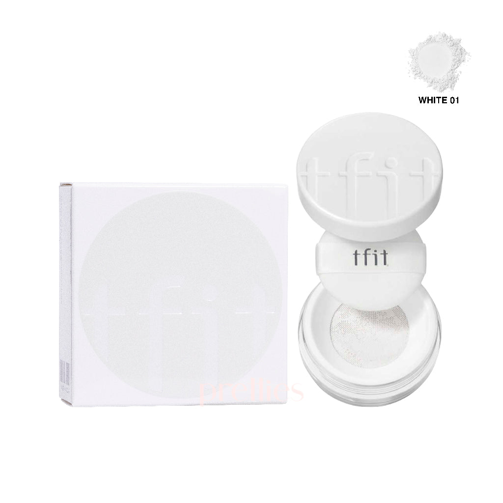 TFIT Translucent Set Finishing Powder 7g (01 White) - Oil Control & Pore Minimizing Loose Powder for Flawless Makeup Finish - Perfect for Daily Wear & Special Occasions