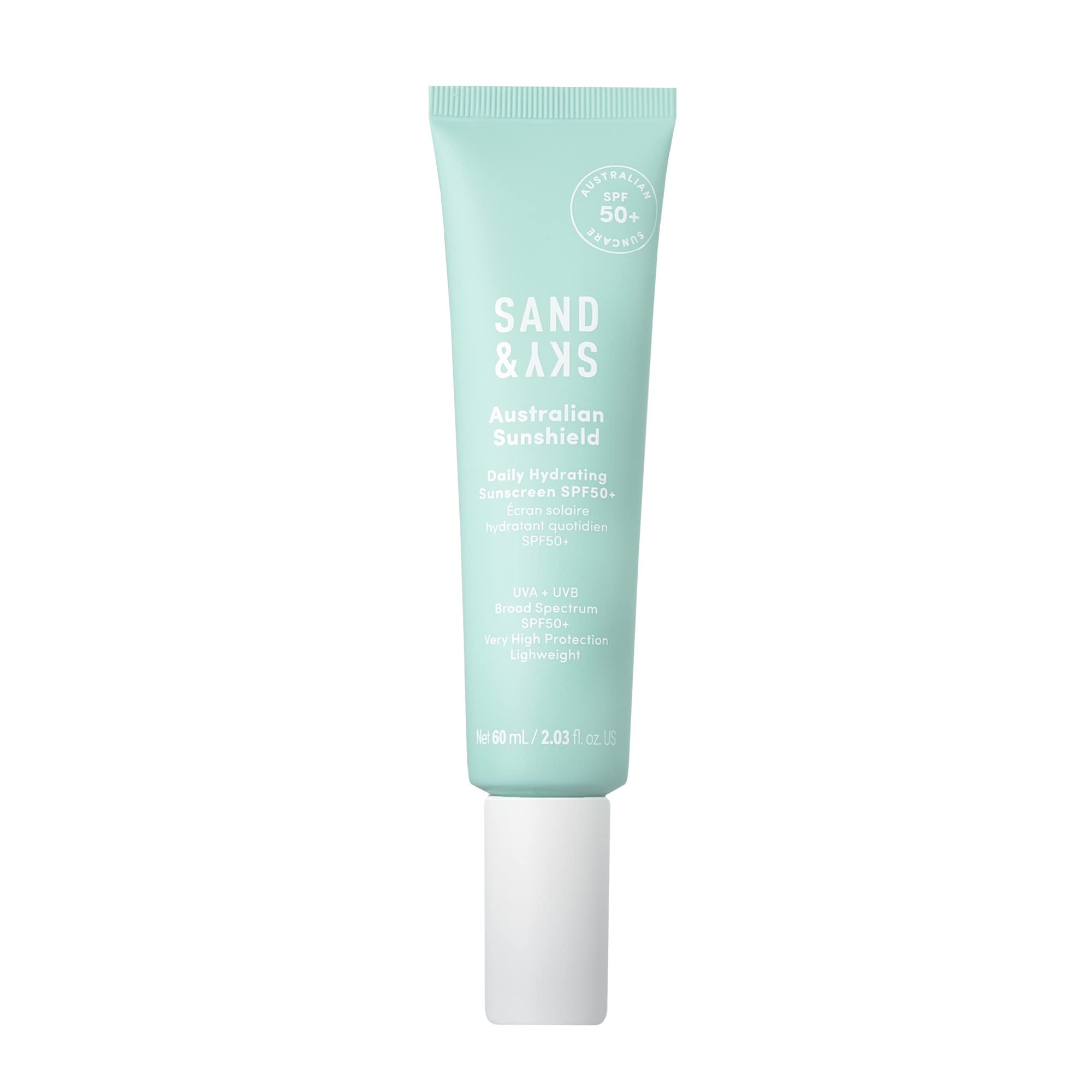 Sand & Sky Daily Hydrating Face Sunscreen SPF50+ PA++++ | Broad Spectrum UVA/UVB Protection | Lightweight Moisturizing Sunscreen for Face | Perfect for Daily Use, Outdoor Activities & Beach Days