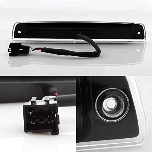 AKKON LED Tail Lights for 94-01 Dodge Ram - Black Bezel C-Shape Light Tube with 3rd Brake Lamp | Upgrade Truck Lighting for Night Driving & Off-Road Adventures
