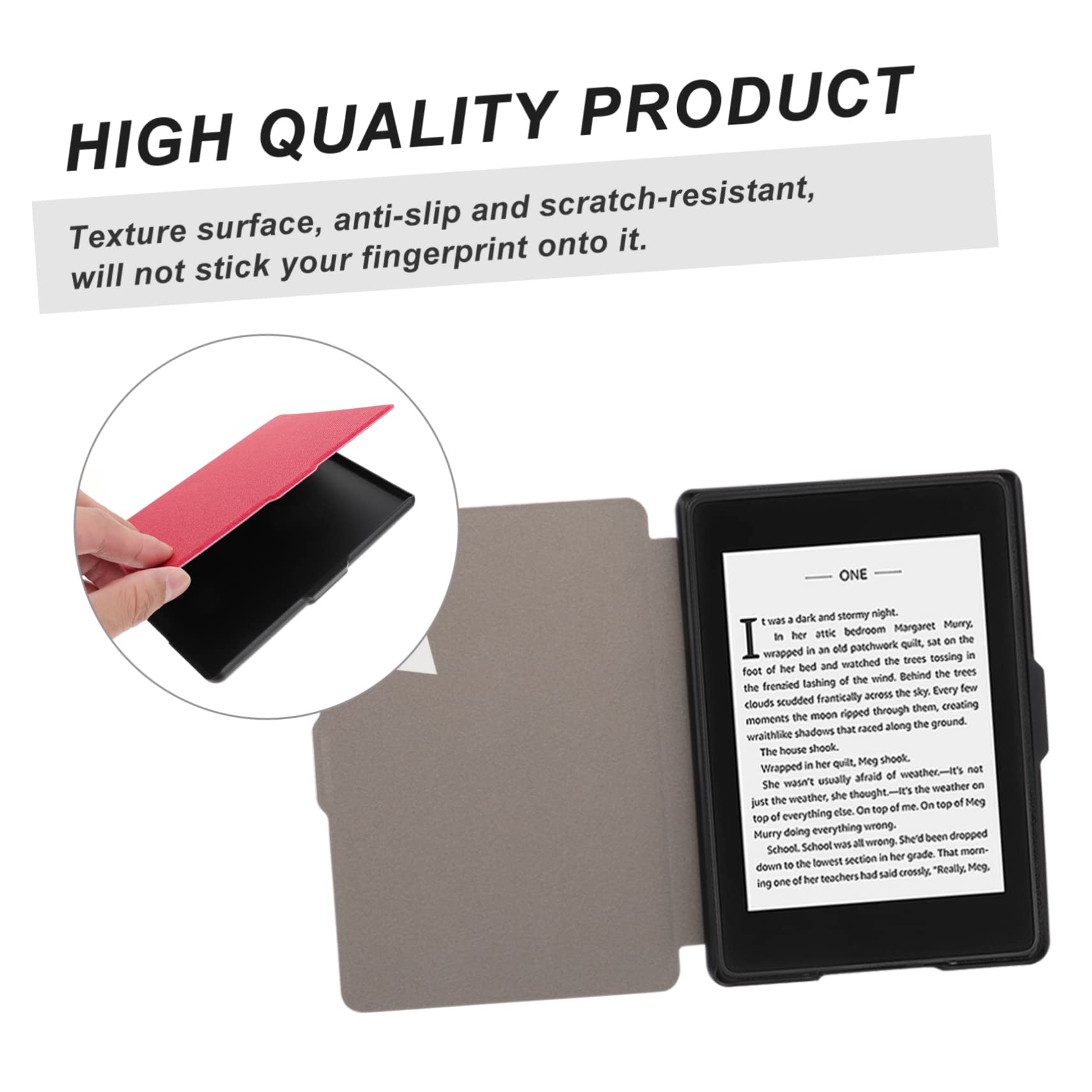 7-Piece Ebook Reader Case Set - Premium TPU Protective Cover with Auto Wake/Sleep Function for Kindle, Nook, and Kobo - Durable & Stylish E-Reader Shell for Reading at Home, Travel, and Daily Commute