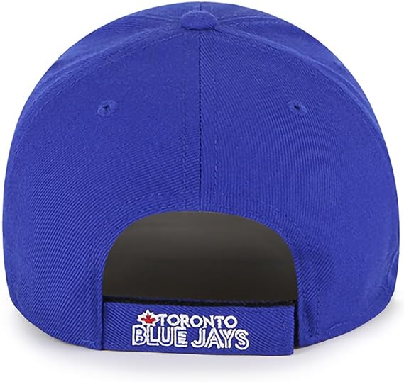 47 Brand Toronto Blue Jays MVP Adjustable Baseball Cap - Royal Blue - Official MLB Licensed Hat for Men & Women - Perfect for Games, Tailgating & Outdoor Activities