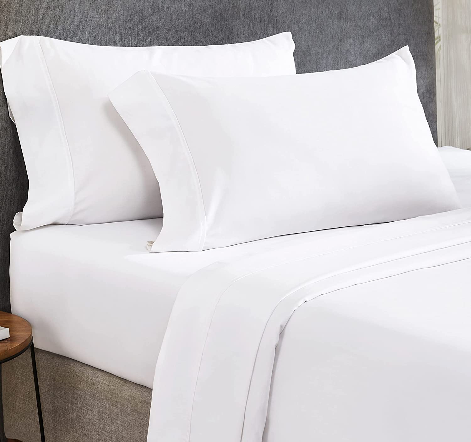 Premium 1000 Thread Count Egyptian Cotton Sheets Set - Full Size Bedding with Fitted Sheet, Flat Sheet & 2 Pillowcases (4 PC) - 16