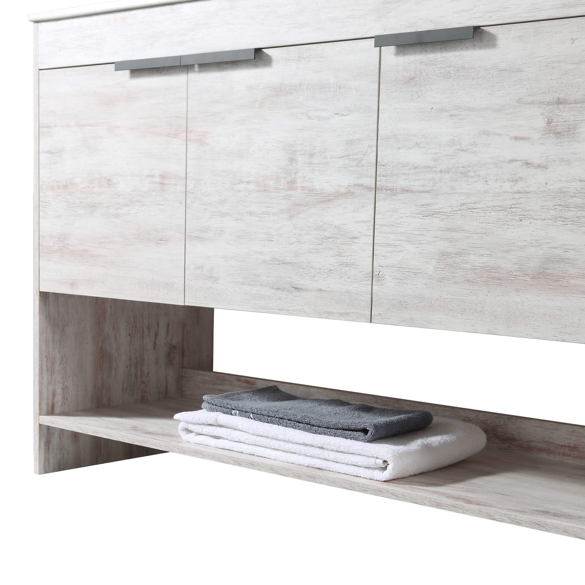 Fine Fixtures Phoenix 48 Inch Bathroom Vanity with Sink – Modern White Vanity with Soft-Close Doors & Storage Drawers for Small Bathrooms | Durable Construction | Easy Installation | Perfect for Master Bath, Guest Bath & Powder Room Remodeling