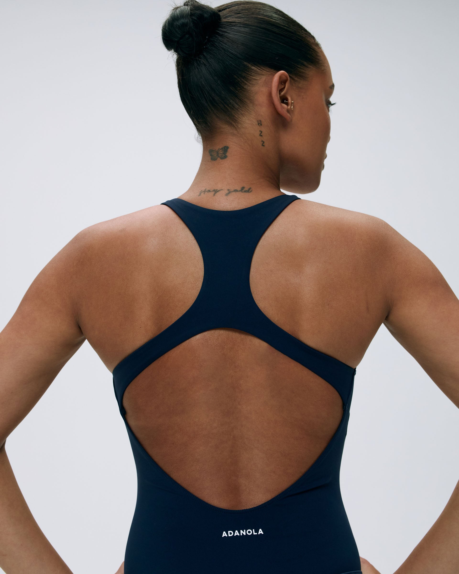 Ultimate Racer Cut Out Romper for Women - Navy Blue Jumpsuit | Trendy One Piece Outfit for Casual Wear, Parties & Summer Fashion