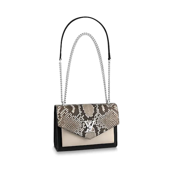 Louis Vuitton MyLockMe BB Roccia Python Leather Crossbody Bag - Luxury Designer Handbag for Women, Perfect for Date Night & Evening Events