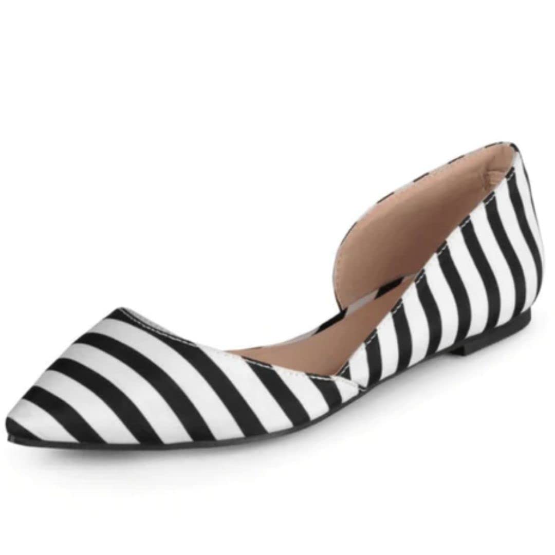 Journee Women's Cortni Flats - Comfortable Casual Ballet Shoes for Work & Everyday Wear | Slip-On Loafers with Cushioned Insoles | Perfect for Office, Travel & Walking