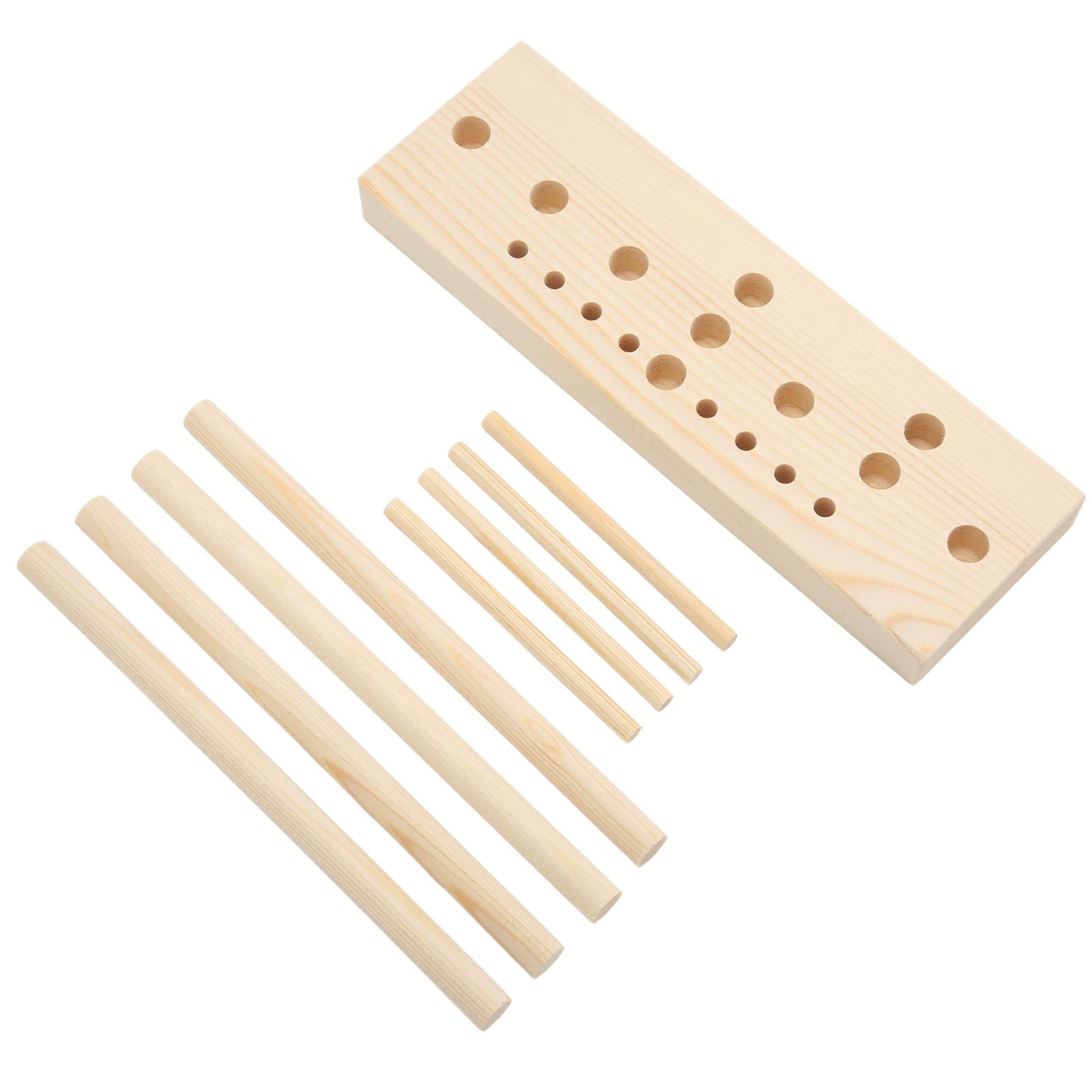 Premium Wooden Bow Maker Machine for Ribbon Crafts - Multi-Size DIY Bow Maker Kit with Wooden Board & Sticks (18x8x3 Inches) - Perfect for Party Decorations, Gift Wrapping, Wedding Favors & DIY Craft Projects