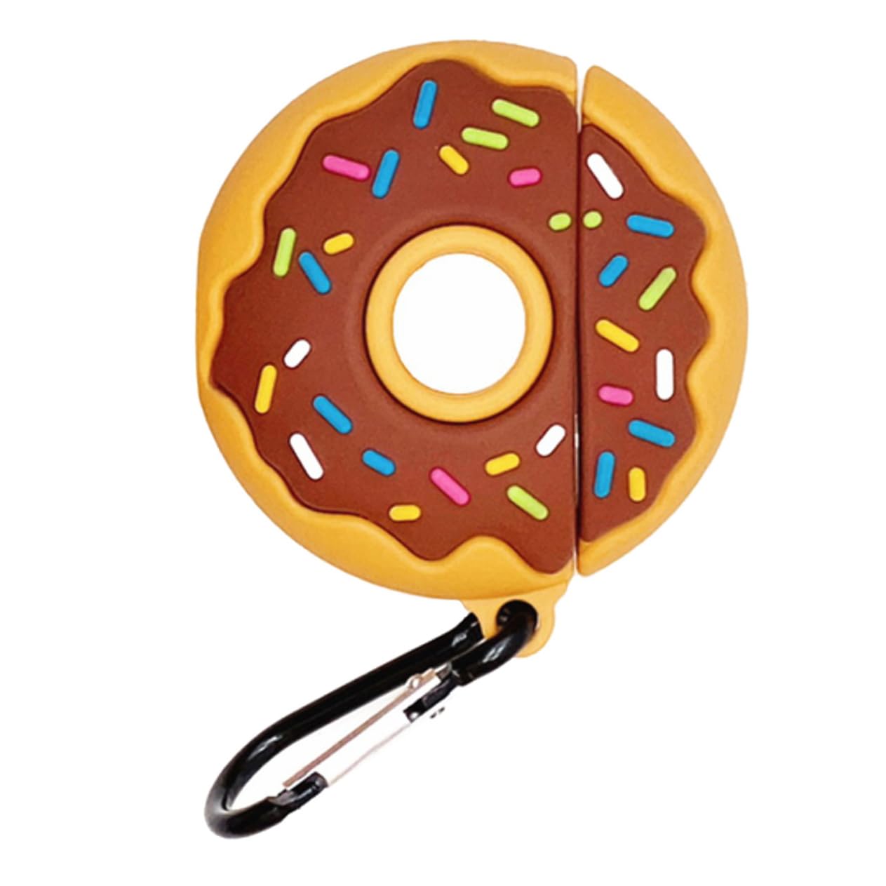 HEMOTON Doughnut-Shaped Earbuds Protective Case - Full Body Cover with Charging Port | Perfect for AirPods, Wireless Earbuds Storage & Travel Protection