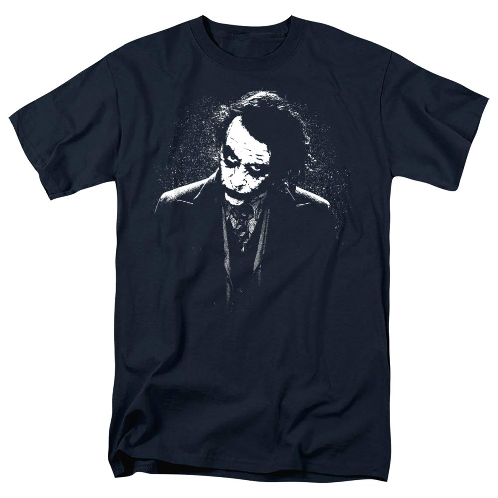 Popfunk Classic The Dark Knight Heath Ledger Joker T-Shirt - Batman Movie Merchandise for Cosplay & Comic Con