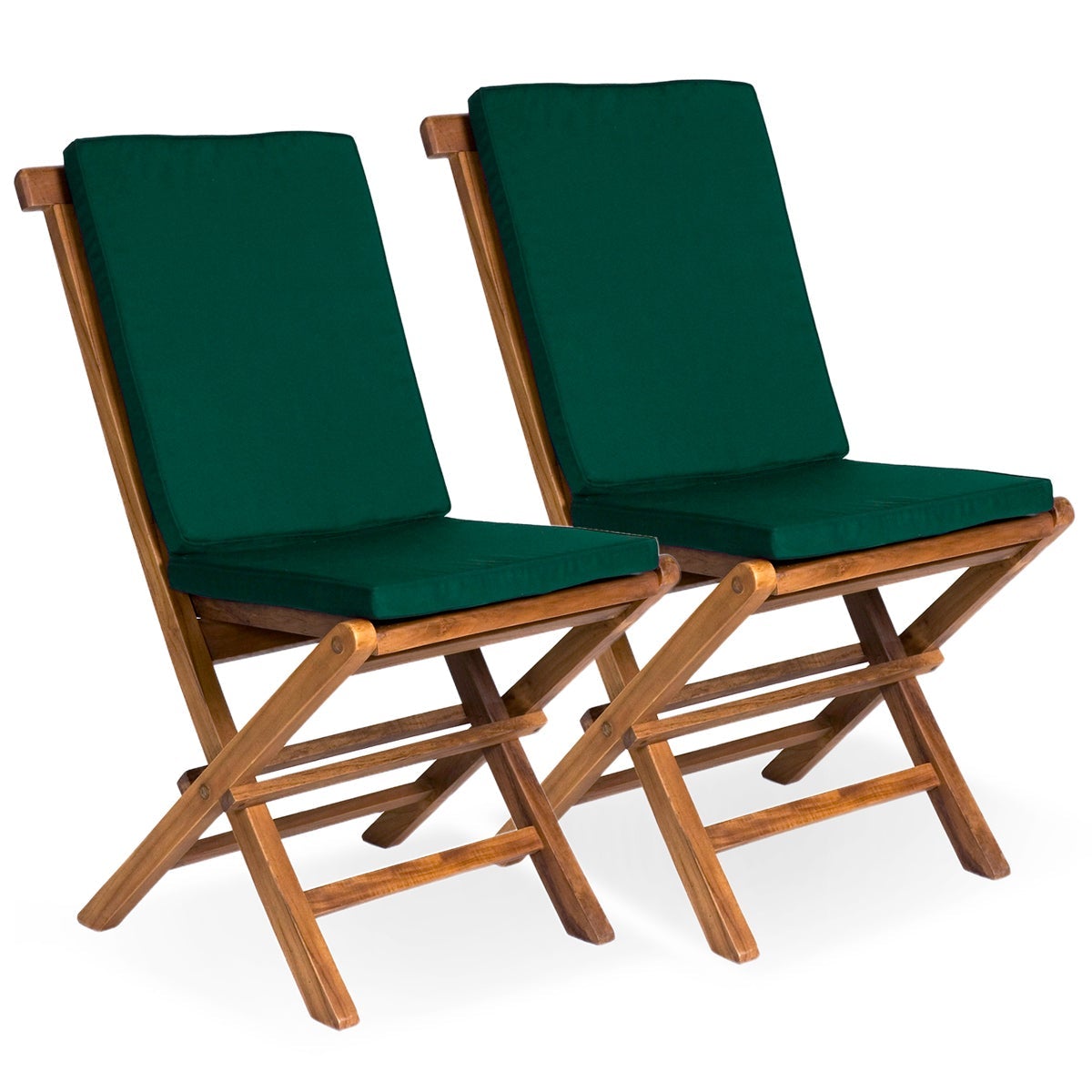 Premium Cedar Folding Chairs Set - Natural Wood Outdoor Patio Furniture for Garden, Beach, Camping & Picnic - Portable & Durable