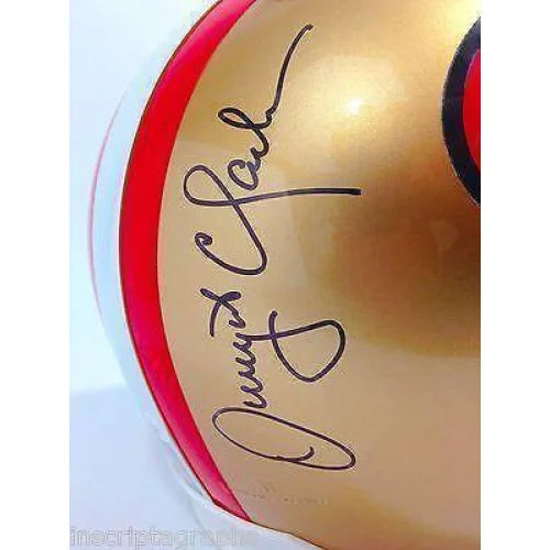 Authentic Joe Montana & Dwight Clark 'The Catch' Signed 49ers Helmet with JSA COA - Perfect for NFL Memorabilia Collectors & San Francisco 49ers Fans Display