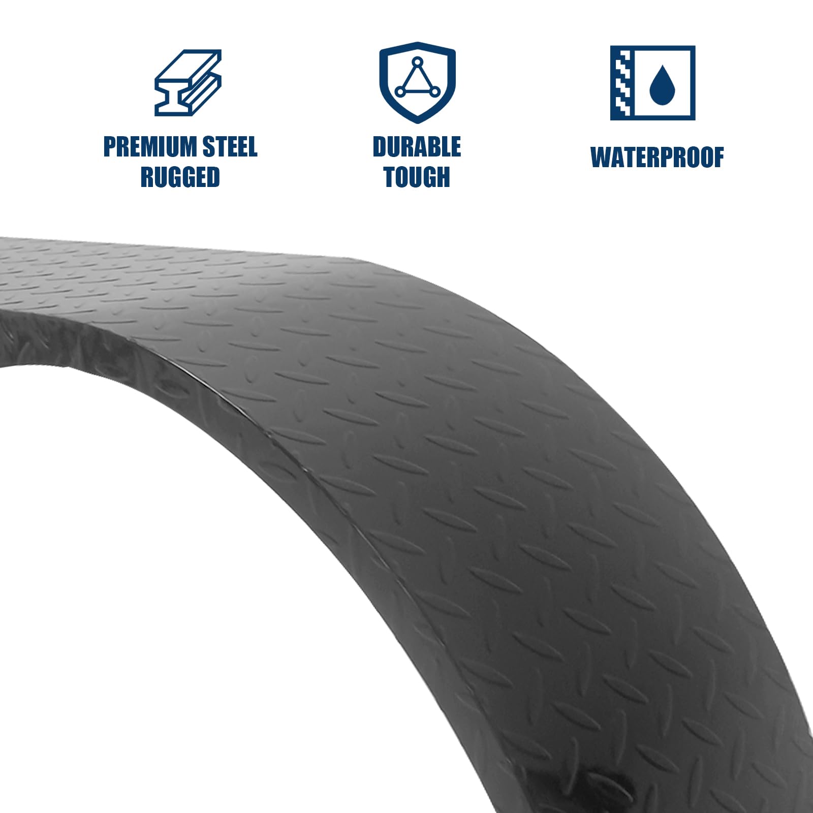 GARVEE 2-Pack Heavy Duty Steel Trailer Fenders for Tandem Axle Trailers - 66