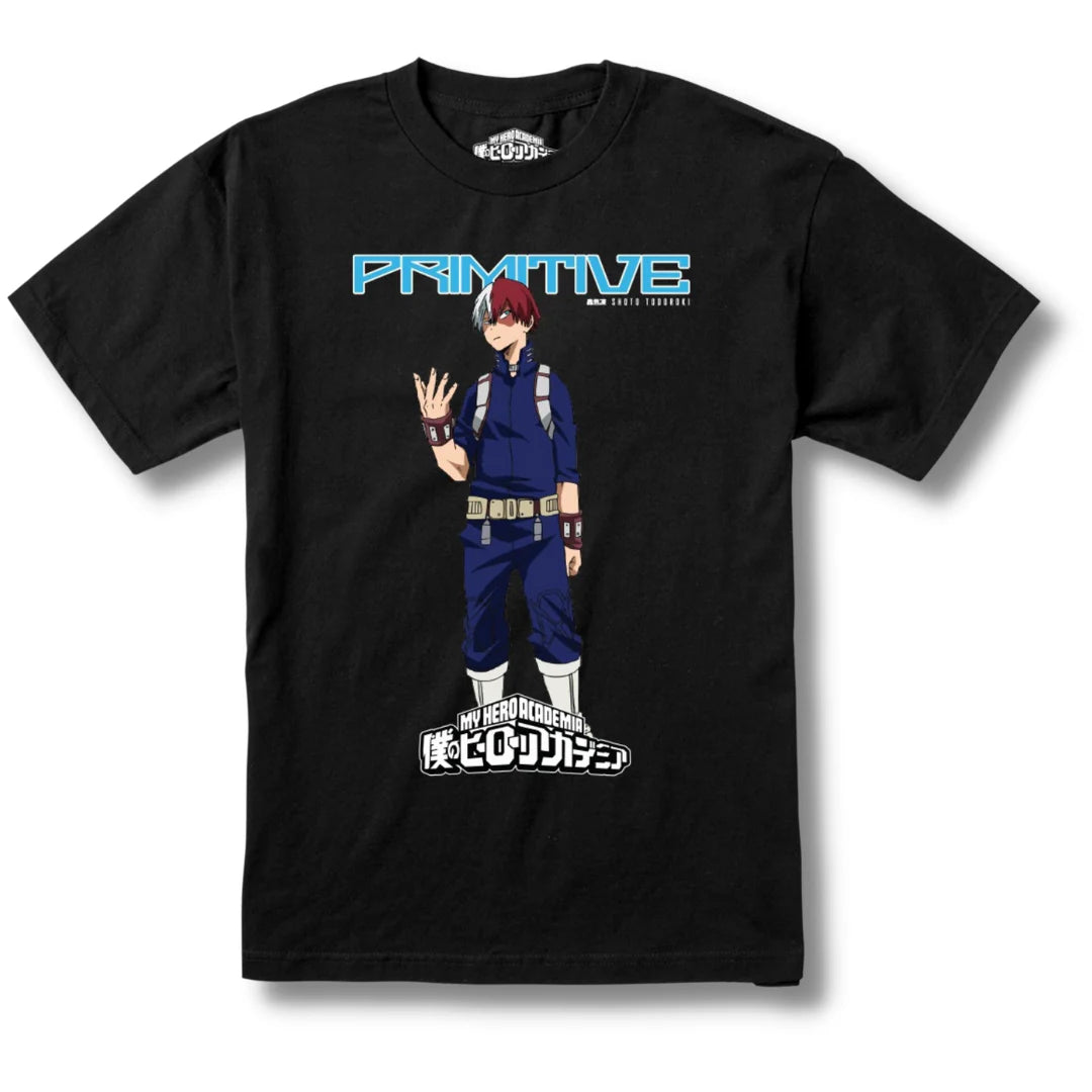 Primitive x My Hero Academia Shoto Todoroki Graphic T-Shirt - Anime Merch for Fans, Casual Wear & Cosplay