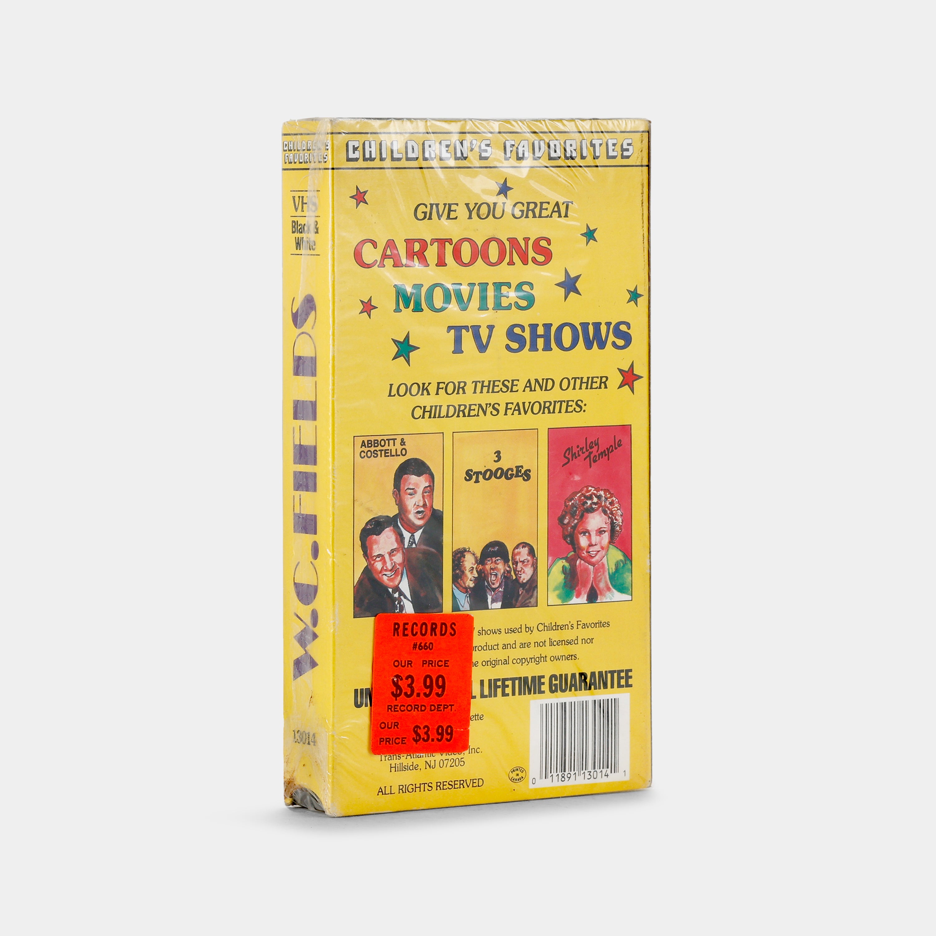 Vintage W.C. Fields Comedy VHS Tape - Sealed Collectible for Kids & Movie Enthusiasts - Perfect for Family Movie Nights & Classic Film Collections
